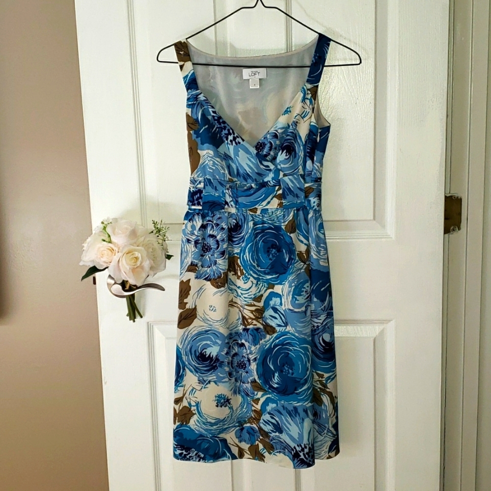 Ann Taylor knee-length printed dress